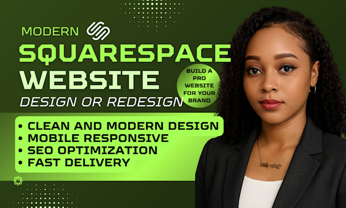 build squarespace website design or redesign squarespace website development