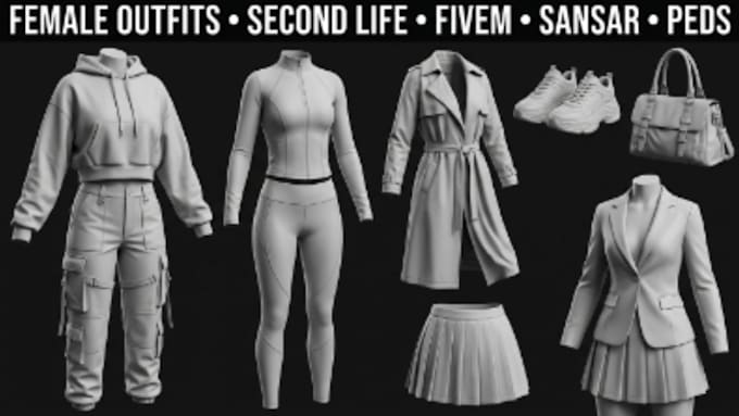 Second life mesh kleidung bento rig avatar sl sims fivem vrchat sansar ...
