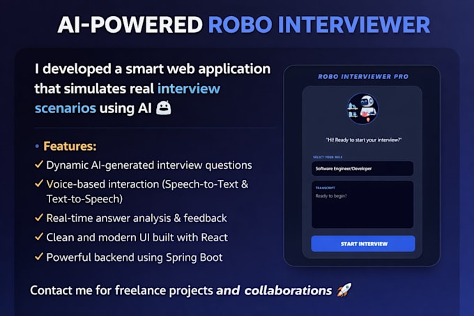 develop a professional ai powered web application using react js and spring boot