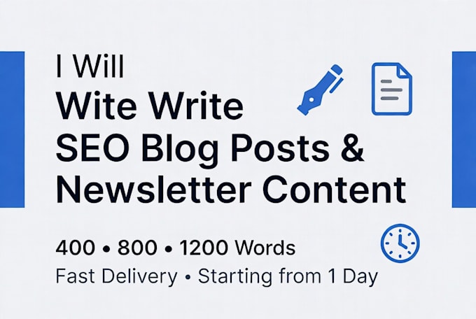 write fast SEO blog posts and newsletter content