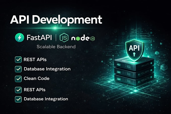build fast and scalable API with fastapi or nodejs