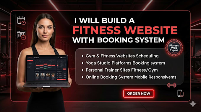 build a gym, yoga studio, or personal trainer website with scheduling system