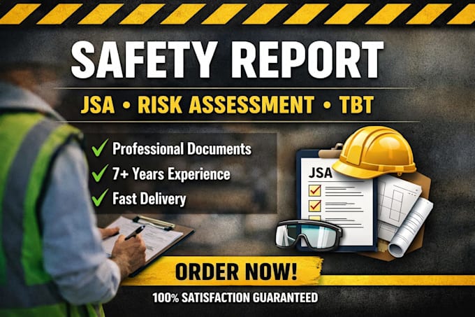 create professional safety documents like jsa, hira and tbt