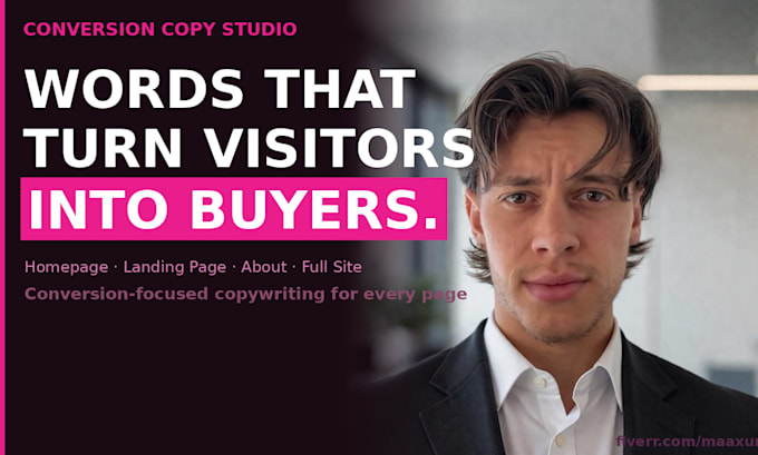 write high converting website copy and landing page copywriting