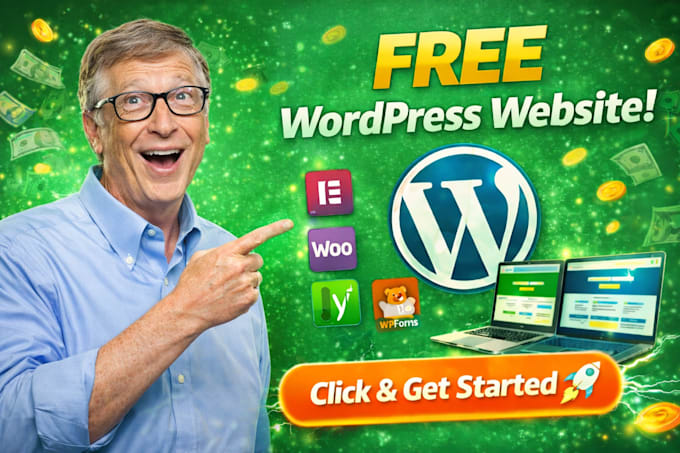 build wordpress website,website builders design, website maintenance, for free