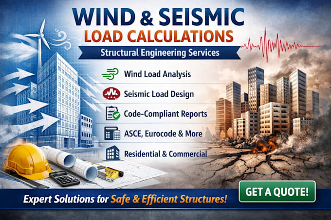 do wind load and seismic load calculations