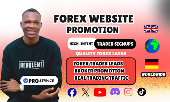 do forex broker promotion, forex lead, and ib partner website promotion