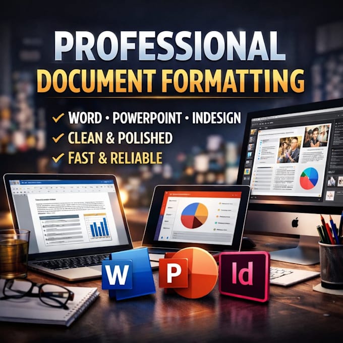 professionally format your documents in indesign and word