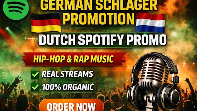 promote your german schlager dutch spotify music hiphop rap playlist promotion