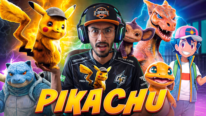 make custom vegas vlog thumbnail, gaming