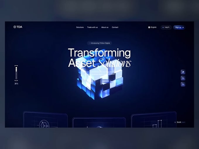 do interactive 3d landing page using three js webgl javascript animation