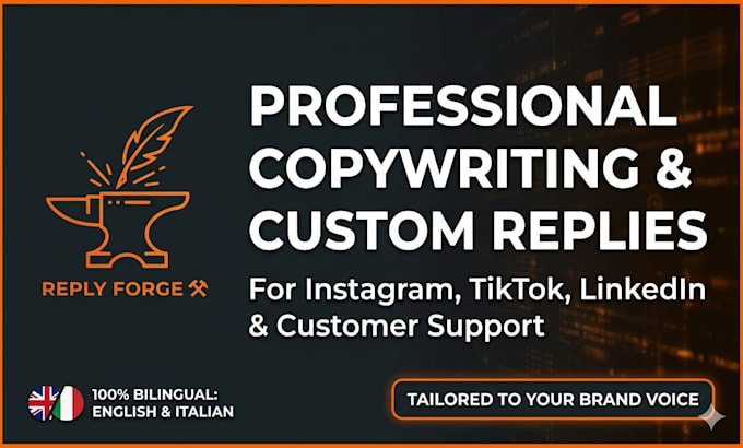 professional customer support replies and social media bios