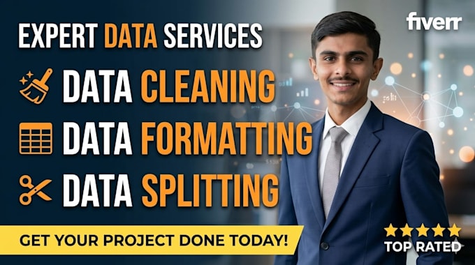 clean, format, merge, split excel data