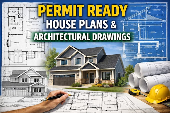 Design permit ready house plans floor plans and architectural drawings ...
