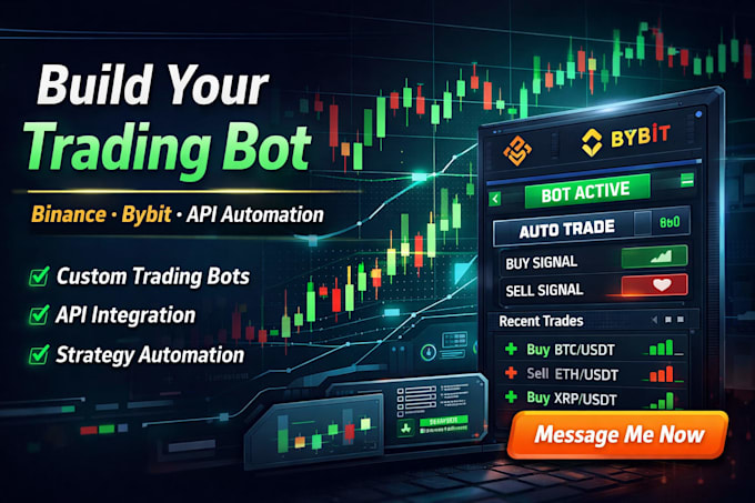develop binance bot bybit bot crypto bot with api trading bot automation setup