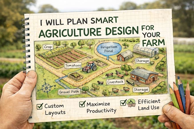 design irrigation layout land crop farm planning topographic mapping survey