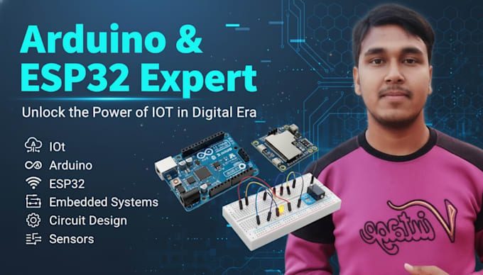 design  arduino or esp32 project and professional pcb