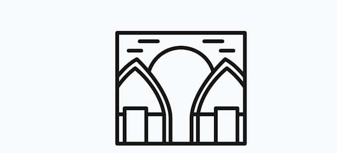 create minimal line art logo design