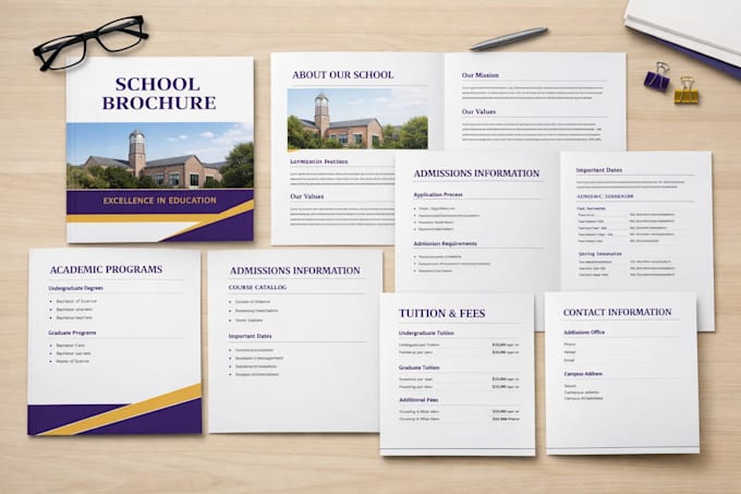 design a clean professional report, school or document layout design