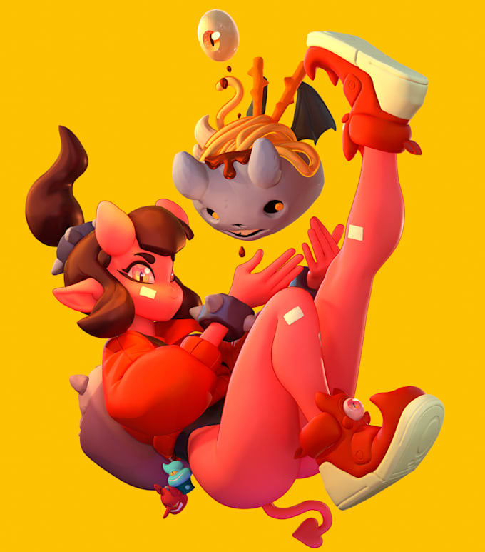 sculpt an expressive stylised 3d character model