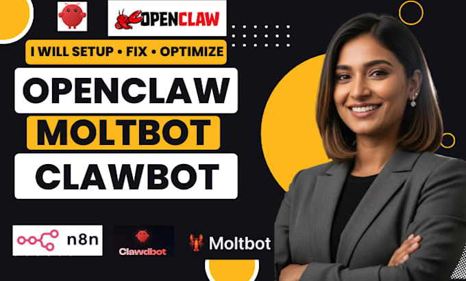 setup, fix and optimize clawdbot, openclaw ai agent, openclaw automation and n8n