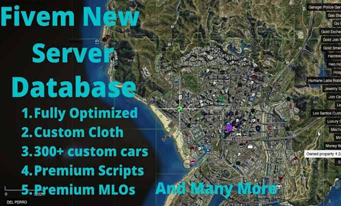 setup custom fivem server with mlo, esx, qb, maps, loading screen, clothing pack