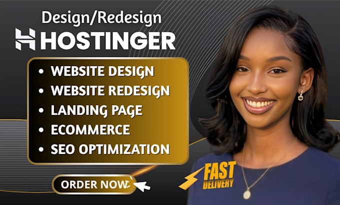 design or redesign a professional hostinger website or wordpress website