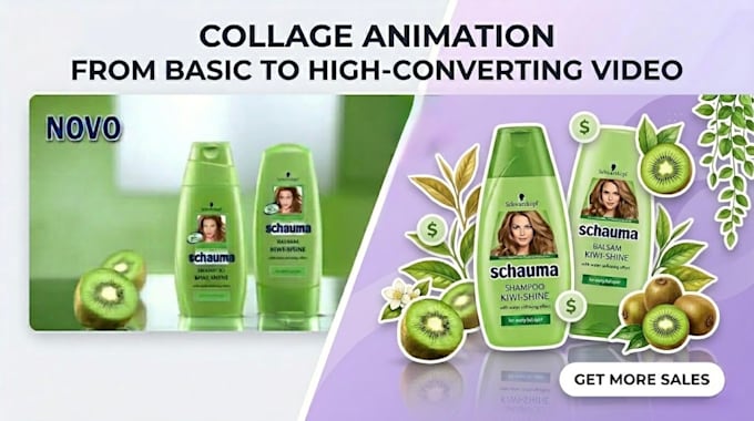 create aesthetic collage animation video and motion edits
