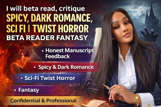 beta read, critique spicy, dark romance, sci fi twist horror beta reader fantasy