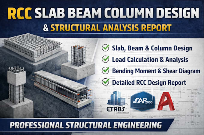 do rcc slab beam column design and structural analysis report