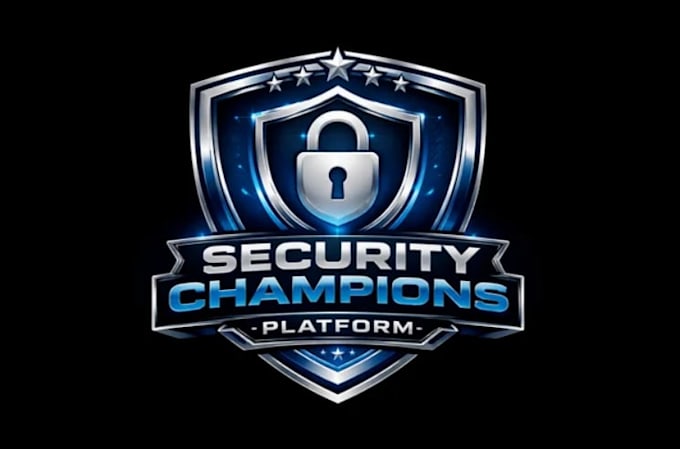 design cyber security crypto software tech logo