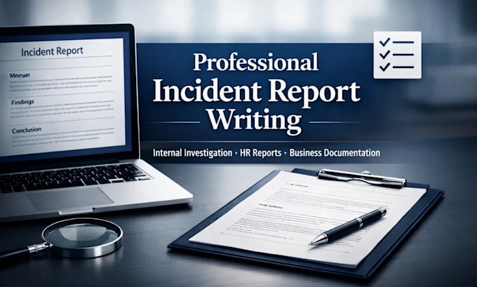 write a professional incident report or investigation report