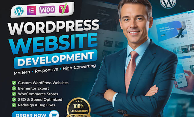 do wordpress  website design development wordpress developer elementor