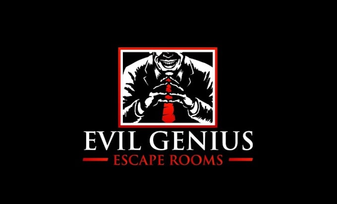 create awesome menacing logo for a new escape room