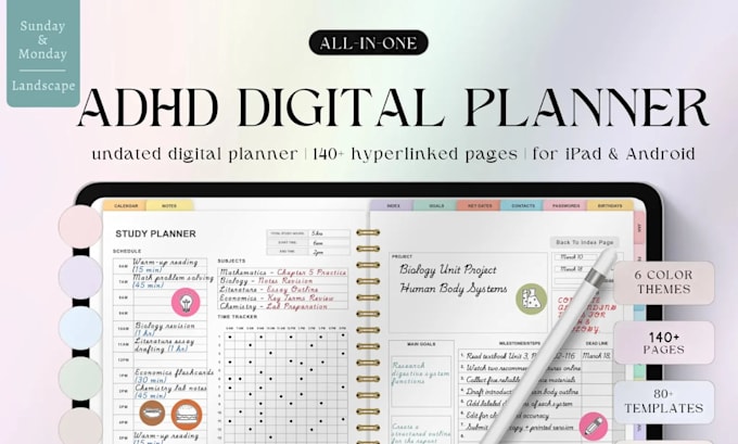 create canva adhd planner neurodivergent workbook guide