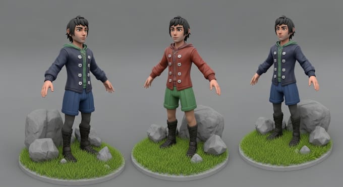 create custom hytale 3d models, assets, and game characters