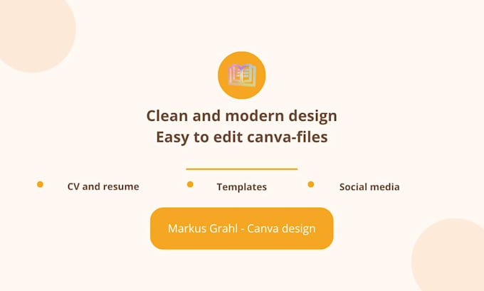 set up canva templetes, CV and posts