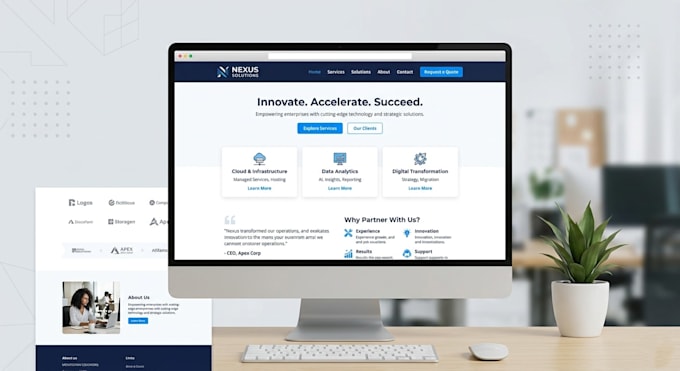 design corporate website UI UX