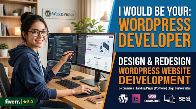 be your wordpress developer to design and redesign wordpress website development