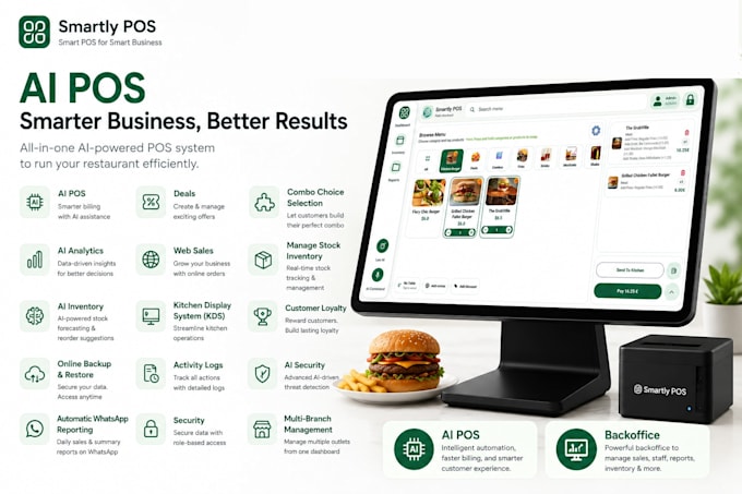 a ready android pos and backoffice for restaurants and cafes
