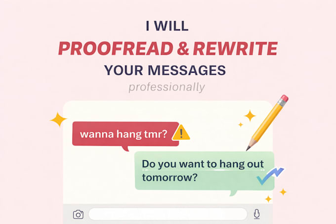 proofread and rewrite your text professionally