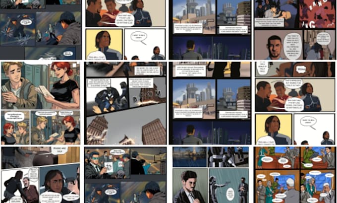 do comic book illustration comic strip graphic novel  comic artist comic page