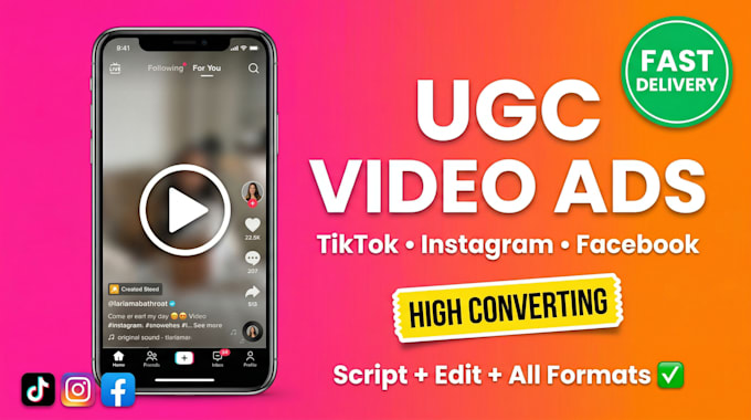 create high converting ugc video ads for social media
