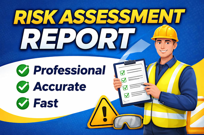 write a professional risk assessment and safety report