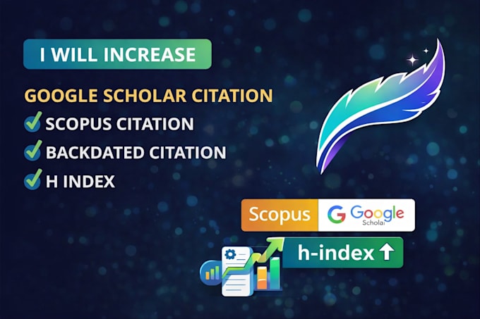 increase google scholar citation, scopus citation , backdated citation h index