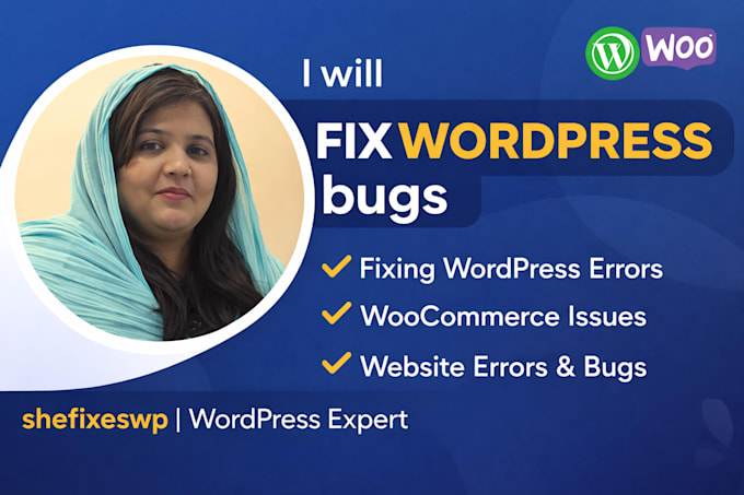 fix wordpress issues, fix wordpress errors or problem
