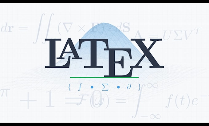 typeset, edit, and format your document or research in latex