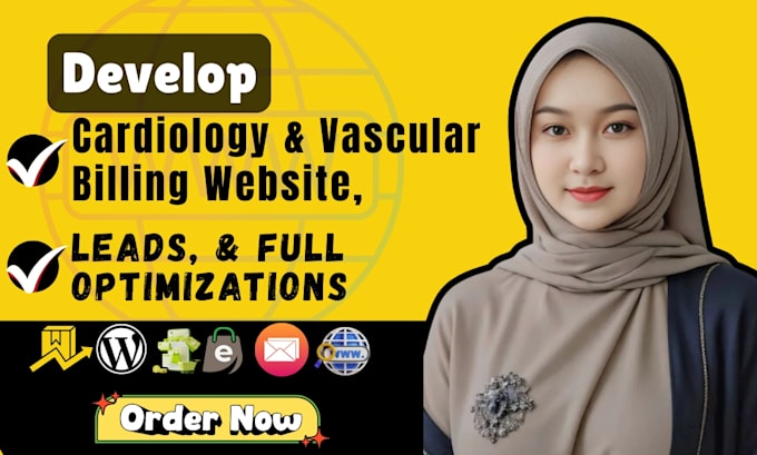 develop cardiology and vascular billing website, leads, with full optimizations