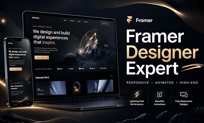 be responsive framer website developer framer animation, framer designer expert
