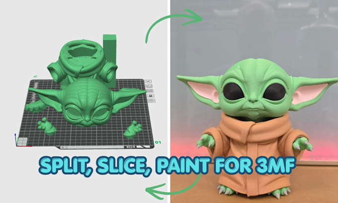 fix, slice, create , paint stl to 3mf for multicolor 3mf bambu 3d printing